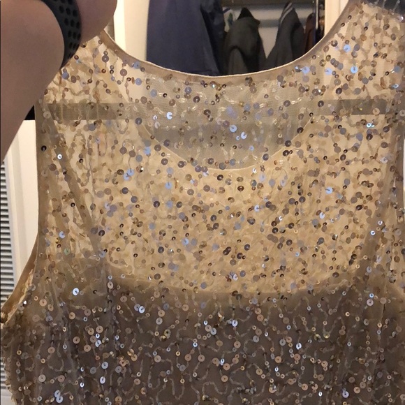 New Adrianna Pappell Gold sequin cocktail dress - Picture 6 of 6